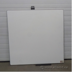 48 X 48 Magnetic Silver Border Whiteboard Minor Imperfections